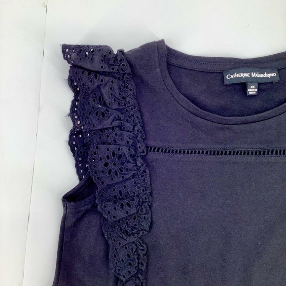 Catherine Malandrino Women's Black Sleeveless Top Size XS Casual Modern - Picture 3 of 11